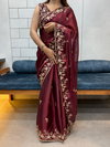 Vivera Fendy Chifrron Embroidery With Sequence Work Saree Wholesalers In Delhi